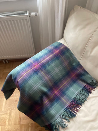 Wolldecke Lammwolle Tartan Hame Schottenkaro