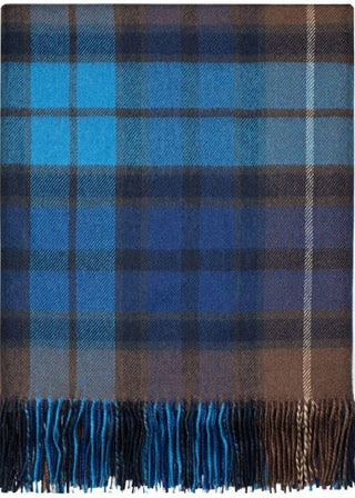 Wolldecke Lammwolle Schottenkaro Buchanan Blue