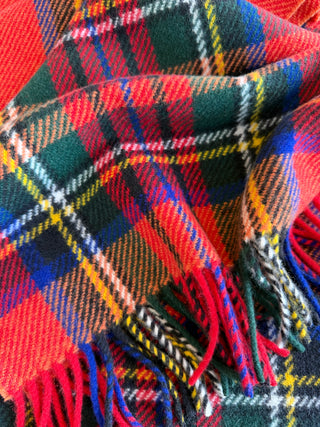 Kaschmir Tartan Schal Royal Stewart naturbelassen