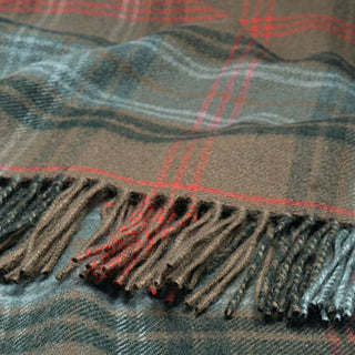 Tartan Poncho Schottenkaro Hunting Weathered